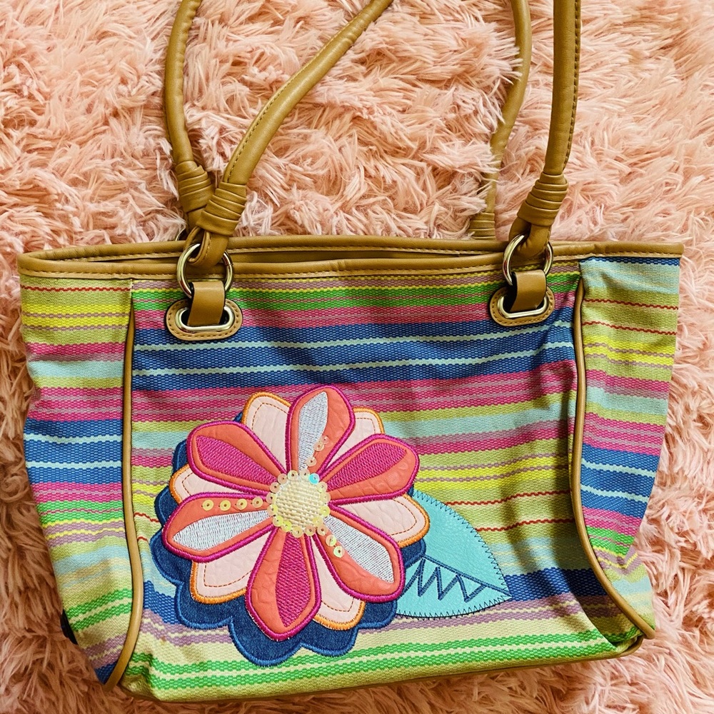 Rosetti Rainbow Flower Shoulder Bag